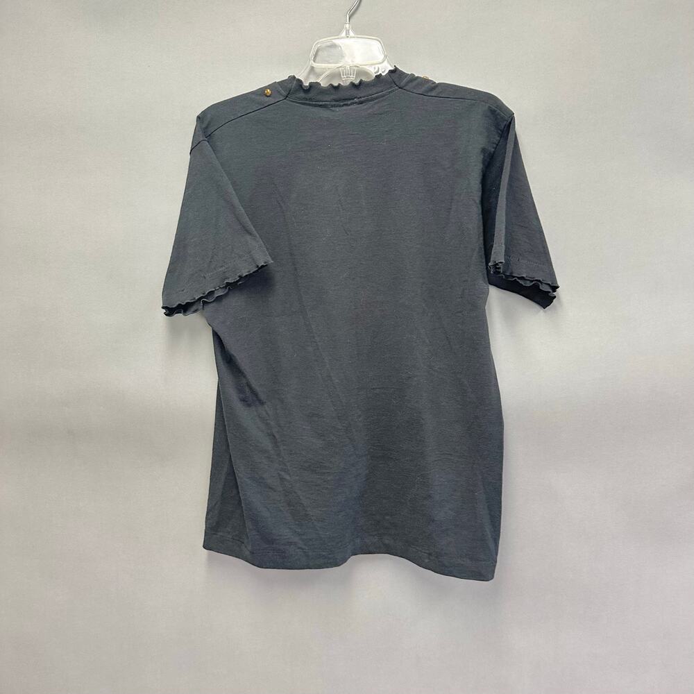 Vintage 90s southwestern cactus graphic tee ruffle v neck Size - Picture 15 of 16
